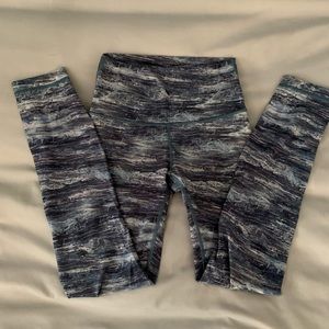 Lululemon high waist leggings marble pattern